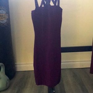 Bebe purple bandage dress